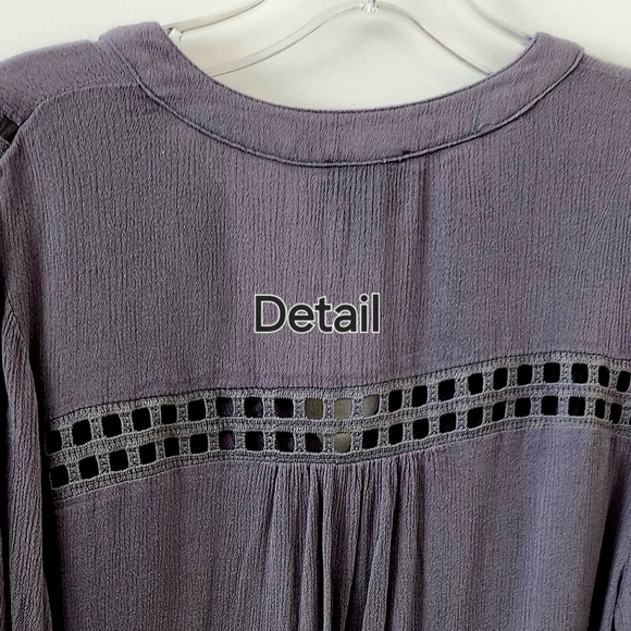 Market & Spruce top, M, Gray, EUC - Picture 5 of 7